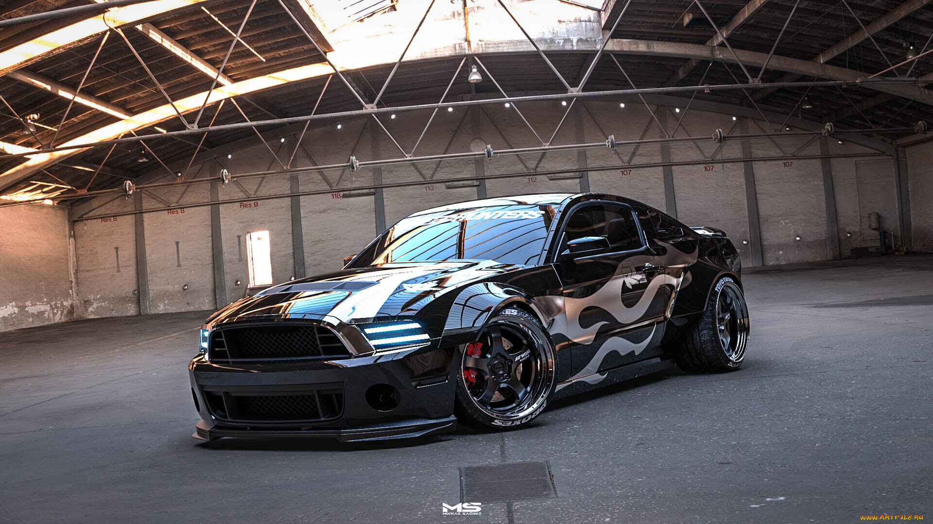 , 3, ford, mustang, widebody